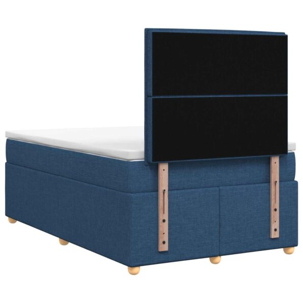 vidaXL Posteľ boxspring s matracom Modrá 120 x 200 cm Látka – Obrázok 9
