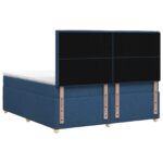 vidaXL Posteľ boxspring s matracom Modrá 160 x 200 cm Látka – Obrázok 9