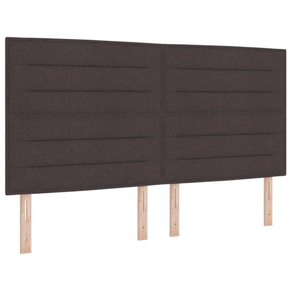 vidaXL Posteľ boxspring s matracom Tmavohnedá 180 x 200 cm Látka – Obrázok 5