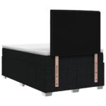 vidaXL LED boxspring posteľ s matracom Čierna 120 x 190 cm Látka – Obrázok 7