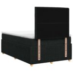 vidaXL LED boxspring posteľ s matracom Čierna 120 x 200 cm Látka – Obrázok 7