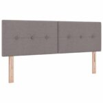 vidaXL Ottoman posteľ s matracom a LED Sivohnedá 160 x 200 cm Látka – Obrázok 3