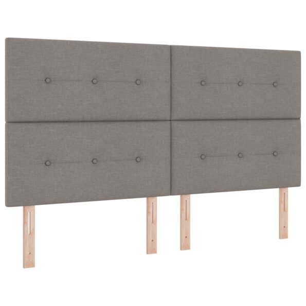 vidaXL Polohovací postel s matrací Sivohnedá 180 x 200 cm Látka – Obrázok 3
