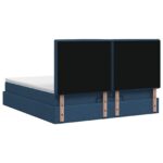 vidaXL Ottoman posteľ s matracom a LED Modrá 140 x 190 cm Látka – Obrázok 8