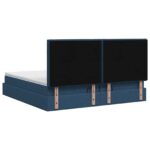 vidaXL Ottoman posteľ s matracom a LED Modrá 200 x 200 cm Látka – Obrázok 10