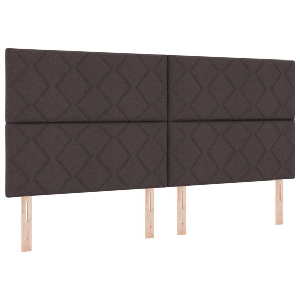 vidaXL Ottoman posteľ s matracom a LED Tmavohnedá 200 x 200 cm Látka – Obrázok 4