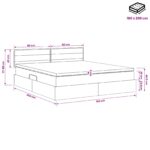 vidaXL Postel s úložným prostorem a matrací Sivohnedá 180 x 200 cm – Obrázok 11