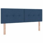 vidaXL LED úložná posteľ s matracom Modrá 140 x 190 cm Látka – Obrázok 3