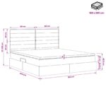 vidaXL Postel s úložným prostorem a matrací Sivohnedá 160 x 200 cm – Obrázok 12