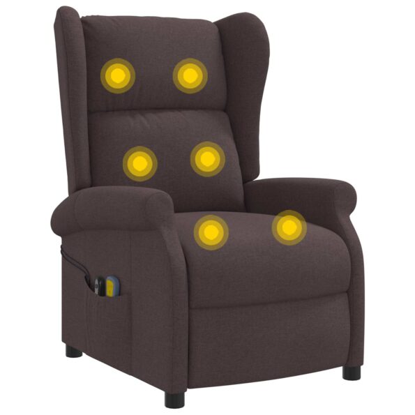 vidaXL Tmavohnedá Látka – Obrázok 2