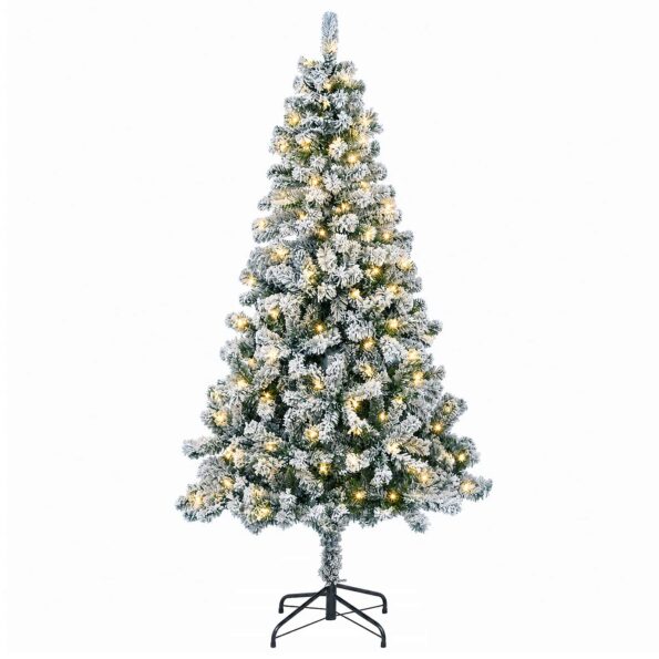 vidaXL Umelý Sklápací Vianočný Stromček 150 cm 150 LED Teplá biela – Obrázok 4