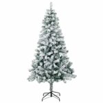 vidaXL Umelý Sklápací Vianočný Stromček 150 cm 150 LED Teplá biela – Obrázok 5
