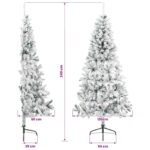 vidaXL Umelý Sklápací Vianočný Stromček 240 cm 300 LED Teplá biela – Obrázok 10