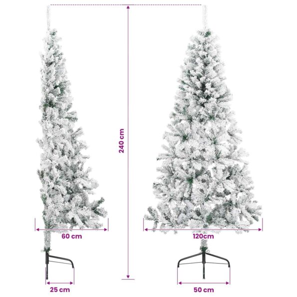vidaXL Umelý Sklápací Vianočný Stromček 240 cm 300 LED Teplá biela – Obrázok 10