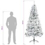 vidaXL Umelý Sklápací Vianočný Stromček 240 cm 300 LED Teplá biela – Obrázok 11