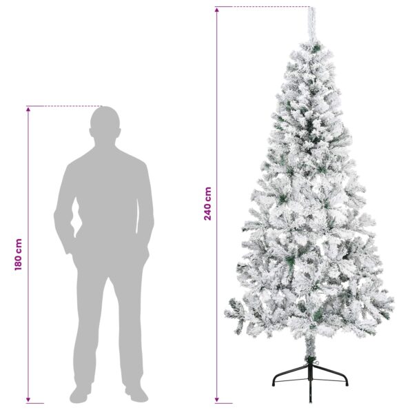 vidaXL Umelý Sklápací Vianočný Stromček 240 cm 300 LED Teplá biela – Obrázok 11