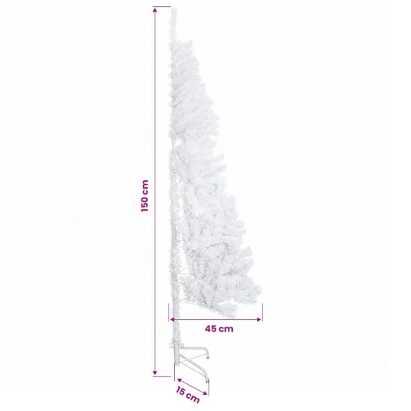 vidaXL Umelý Sklápací Vianočný Stromček 150 cm 150 LED Teplá biela – Obrázok 10