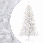 vidaXL Umelý Sklápací Vianočný Stromček 150 cm 150 LED Teplá biela – Obrázok 2
