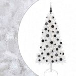 vidaXL Umelý Sklápací Vianočný Stromček 150 cm 150 LED Teplá biela – Obrázok 2