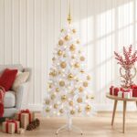 vidaXL Umelý Sklápací Vianočný Stromček 150 cm 150 LED Teplá biela