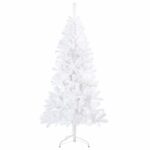 vidaXL Umelý Sklápací Vianočný Stromček 150 cm 150 LED Teplá biela – Obrázok 5