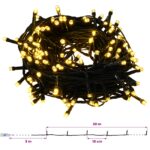 vidaXL Umelý štíhly vianočný stromček s ozdobami 210 cm 300 LED – Obrázok 13