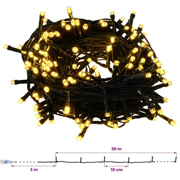 vidaXL Umelý štíhly vianočný stromček s ozdobami 180 cm 300 LED – Obrázok 13