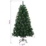 vidaXL Umelý vianočný stromček 210 cm 300 LED Teplá biela PVC a kov – Obrázok 10