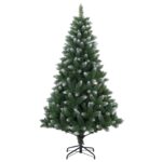 vidaXL Umelý vianočný stromček 150 cm 150 LED Teplá biela PVC a kov – Obrázok 5