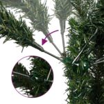 vidaXL Artificial Christmas Tree with Bauble 150 cm 150 LED – Obrázok 9