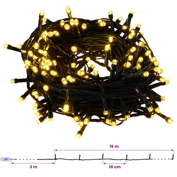 vidaXL Artificial Christmas Tree with Bauble 120 cm 150 LED – Obrázok 13