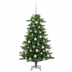 vidaXL Artificial Christmas Tree with Bauble 120 cm 150 LED – Obrázok 4