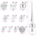 vidaXL Artificial Christmas Tree with Bauble 150 cm 150 LED – Obrázok 12