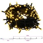 vidaXL Artificial Christmas Tree with Bauble 150 cm 150 LED – Obrázok 13