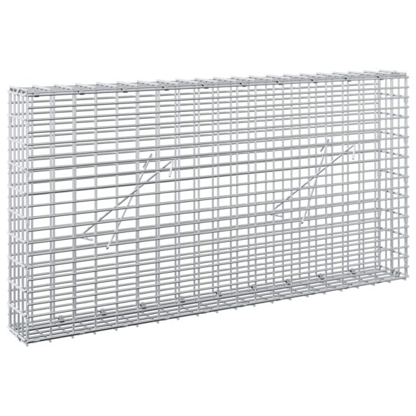 vidaXL Gabion s drôtom 3,5 mm a sieťou 5x2,5 cm 100x10x50 cm – Obrázok 2