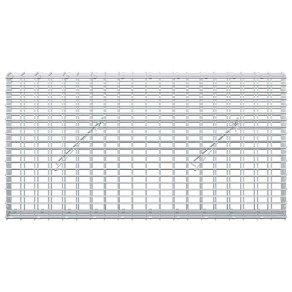 vidaXL Gabion s drôtom 3,5 mm a sieťou 5x2,5 cm 100x10x50 cm – Obrázok 3