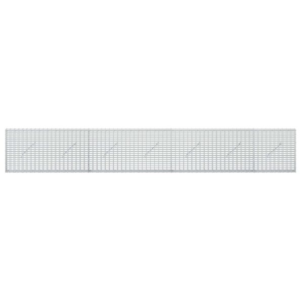 vidaXL Gabion s drôtom 3,5 mm a sieťou 5x2,5 cm 350x10x50 cm – Obrázok 3