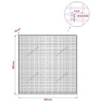 vidaXL Gabion s drôtom 3,5 mm a sieťou 5x2,5 cm 100x10x100 cm – Obrázok 6