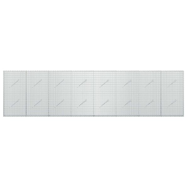 vidaXL Gabion s drôtom 3,5 mm a sieťou 5x2,5 cm 400x10x100 cm – Obrázok 3