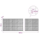 vidaXL Gabion s drôtom 3,5 mm a sieťou 5x2,5 cm 1000x10x100 cm – Obrázok 6