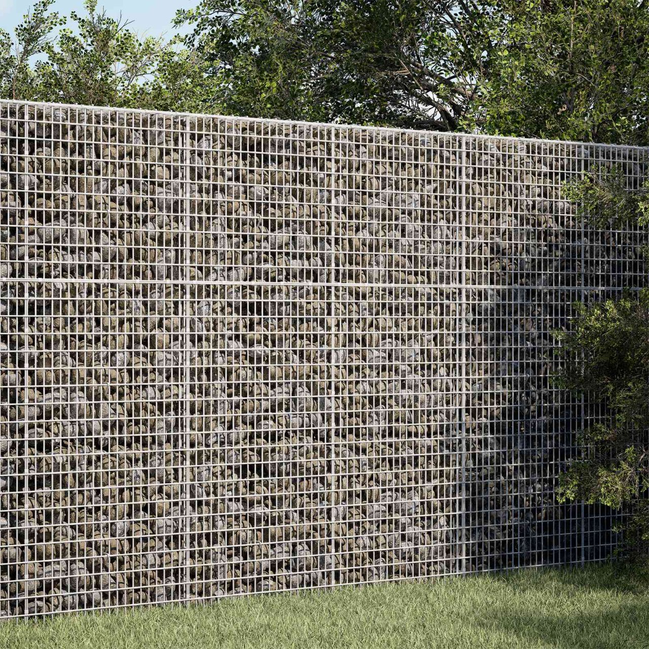 3461588_1.jpg vidaXL Gabion s drôtom 3,5 mm a sieťou 5x2,5 cm 100x10x150 cm – Obrázok 1
