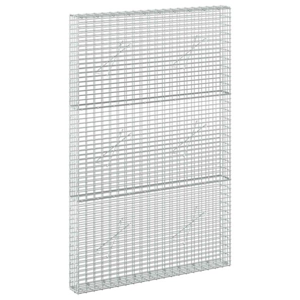 vidaXL Gabion s drôtom 3,5 mm a sieťou 5x2,5 cm 100x10x150 cm – Obrázok 2