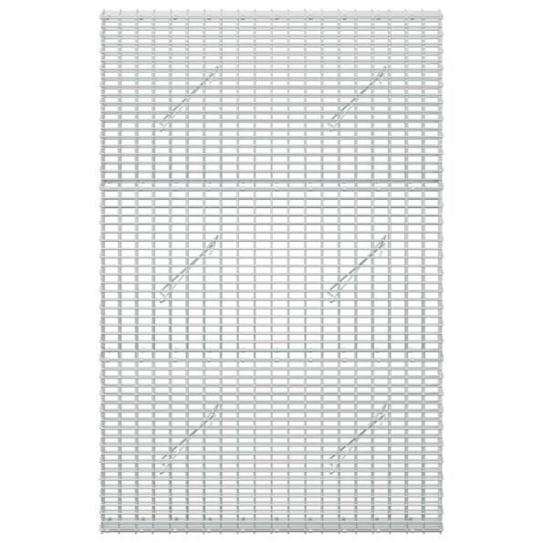 vidaXL Gabion s drôtom 3,5 mm a sieťou 5x2,5 cm 100x10x150 cm – Obrázok 3