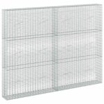 vidaXL Gabion s drôtom 3,5 mm a sieťou 5x2,5 cm 200x20x150 cm – Obrázok 2