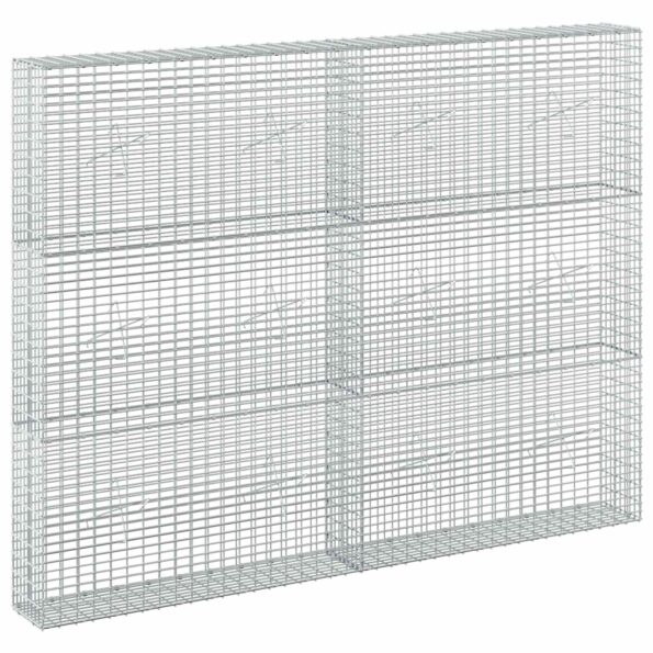 vidaXL Gabion s drôtom 3,5 mm a sieťou 5x2,5 cm 200x20x150 cm – Obrázok 2