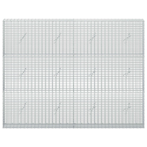 vidaXL Gabion s drôtom 3,5 mm a sieťou 5x2,5 cm 200x20x150 cm – Obrázok 3