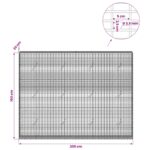 vidaXL Gabion s drôtom 3,5 mm a sieťou 5x2,5 cm 200x20x150 cm – Obrázok 6
