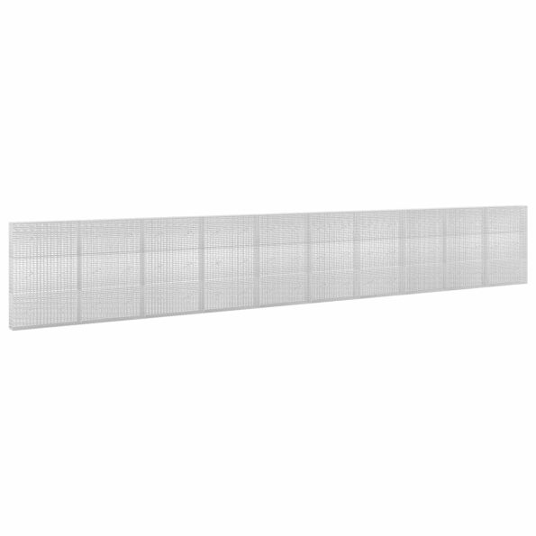 vidaXL Gabion s drôtom 3,5 mm a sieťou 5x2,5 cm 1000x20x150 cm – Obrázok 2