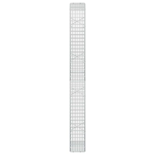 vidaXL Gabion s drôtom 3,5 mm a sieťou 5x2,5 cm 50x20x200 cm – Obrázok 4