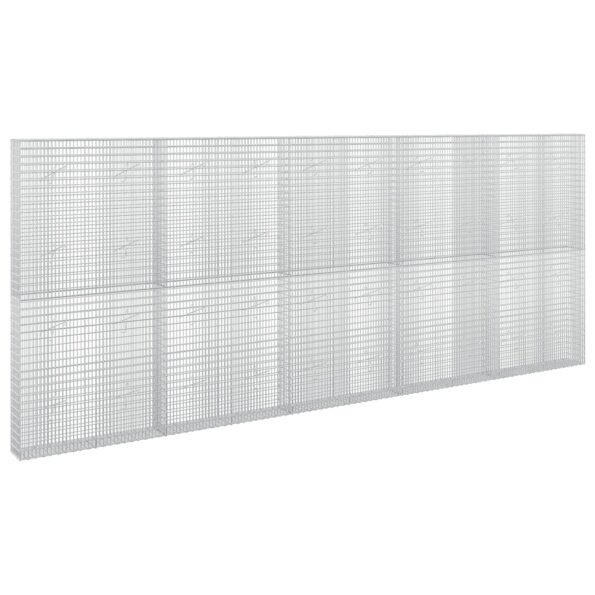 vidaXL Gabion s drôtom 3,5 mm a sieťou 5x2,5 cm 500x20x200 cm – Obrázok 2